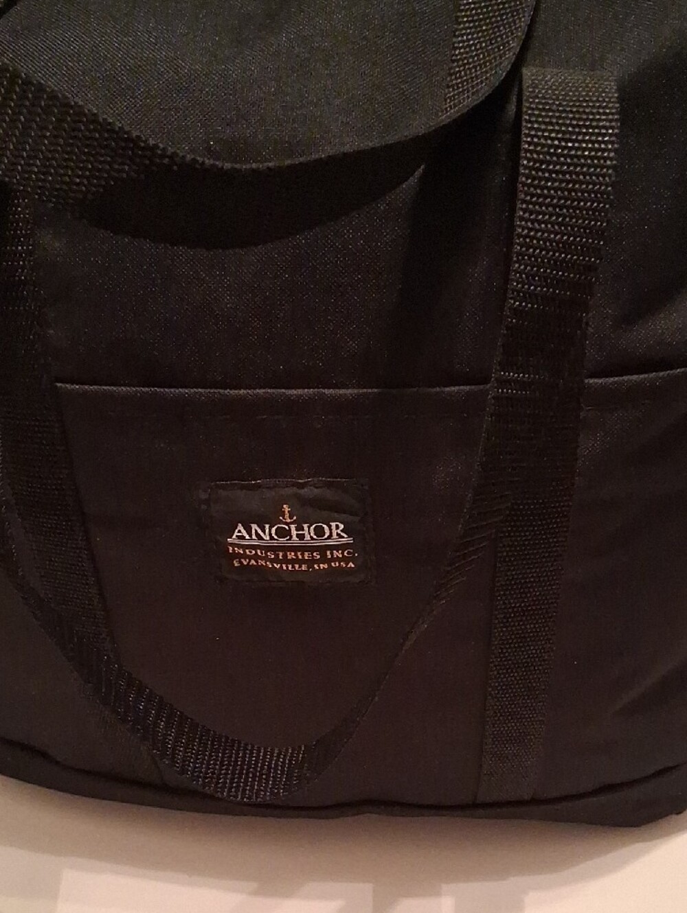 Black Everyday Tote Bag - Durable Nylon Shoulder Carry